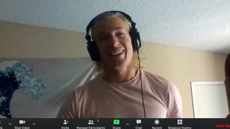 Understanding how nature’s biomolecules tick with Mia Huang on Zoom call