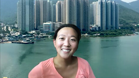 Understanding how nature’s biomolecules tick with Mia Huang on Zoom call