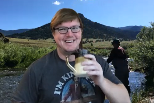 Luke Wiseman on winning the Outstanding Mentor Award on Zoom Call