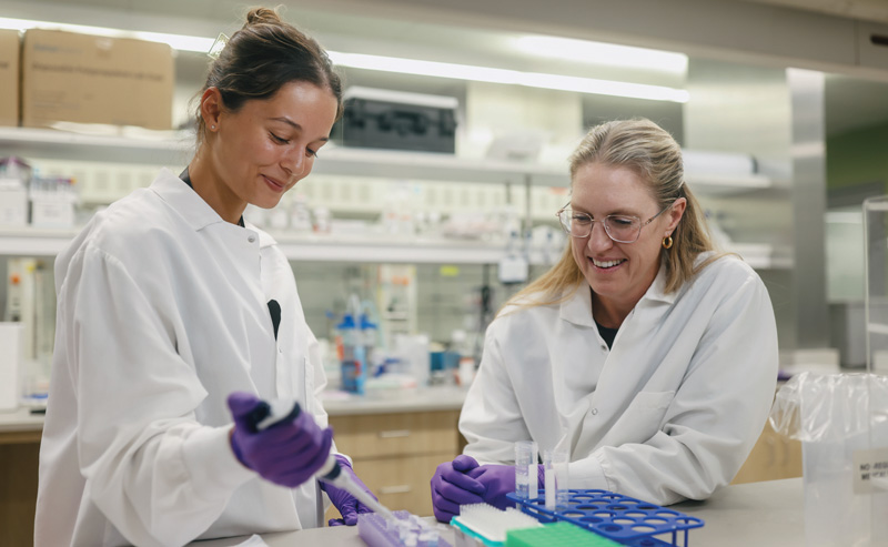 From left: Emerson Takata and Amy Lightner